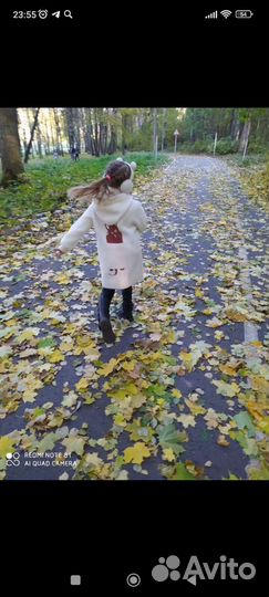 Пальто для девочки 134/140