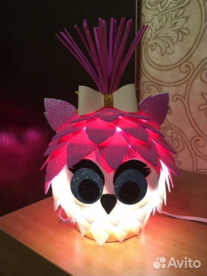 Детский ночник совушка, пингвинёнок