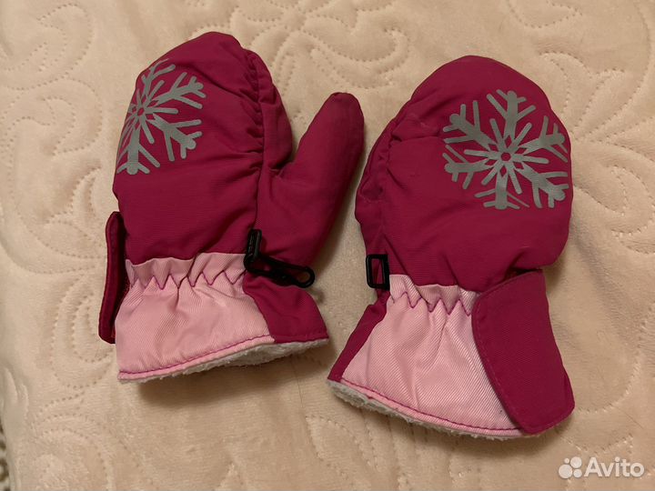 Варежки рукавички детские на 1-2 года