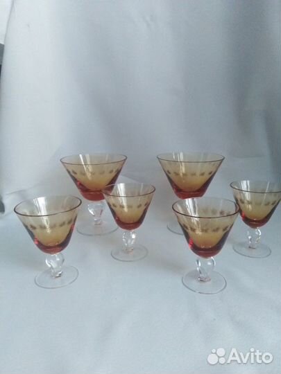 Редкие фужеры и рюмки гхк 