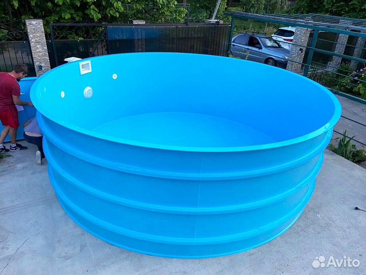 Бассейн из пластика 4x1,5