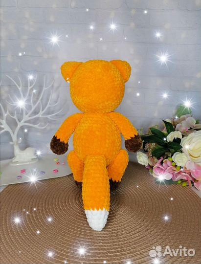 Лисенок вязаный ручной работы