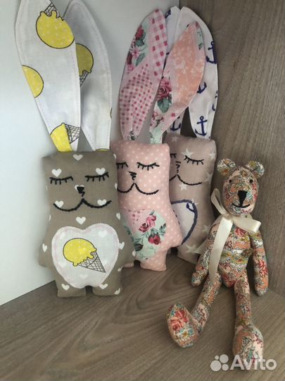 Кукла тильда, заяц сплюшка