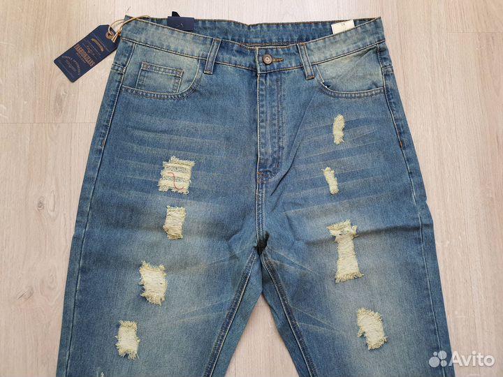 Джинсы джоггеры XL