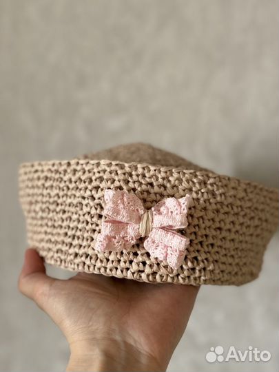 Шапка морячка, шляпка из рафии, панама из рафии