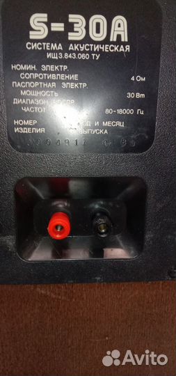 Акустические колонки S 30A