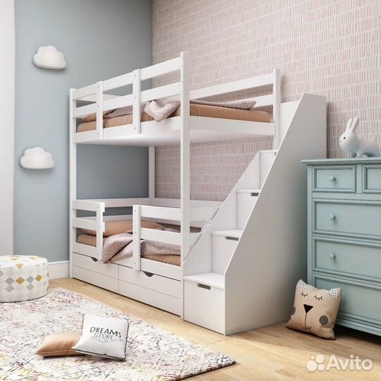 Кровать подростковая береза