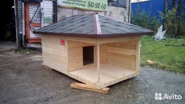 Теплая будка для собак