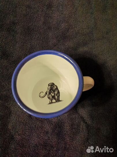 Кружка эмалированная брендированная 300мл Новая