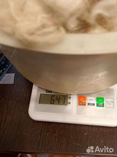 Козий пух, белый