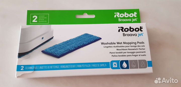 Новые многоразовые салфетки iRobot Braava jet 240