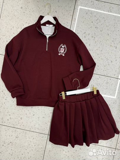 Стильный Спортивный костюм с юбкой - шорты, весна