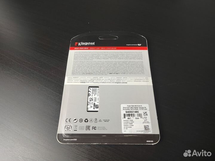 Жесткий диск 480 гб A400 2.5 SATA3