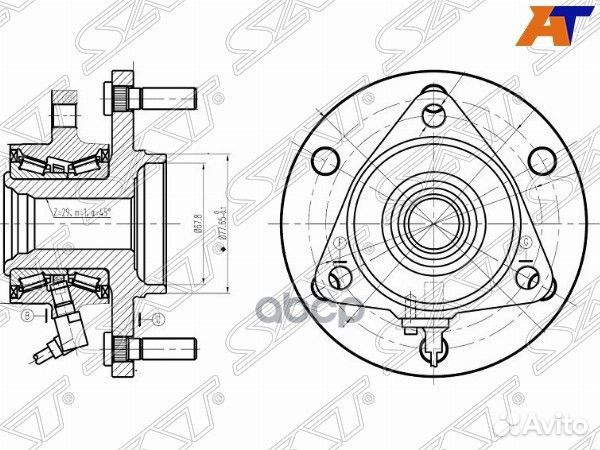 Ступичный узел перед infiniti QX80/QX56 ST-4020