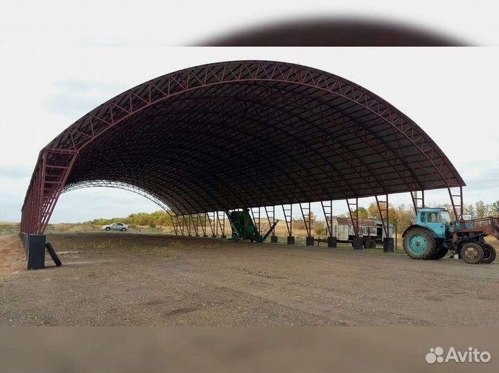 Ангар 15х60м. / Зернохранилище Тип В
