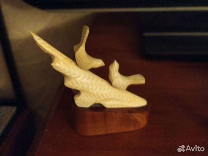 Статуэтки винтаж СССР кость;Петушок фарфор