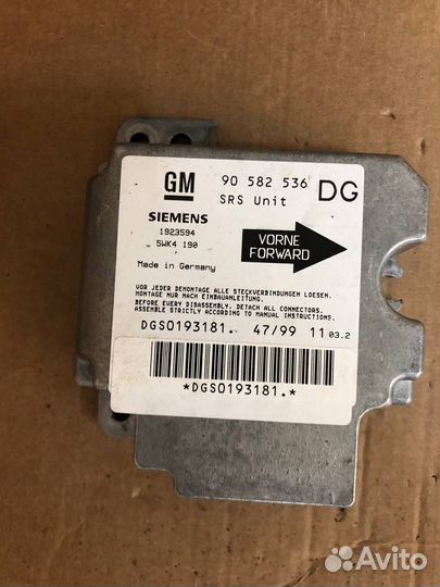 Блок управления AirBag Opel