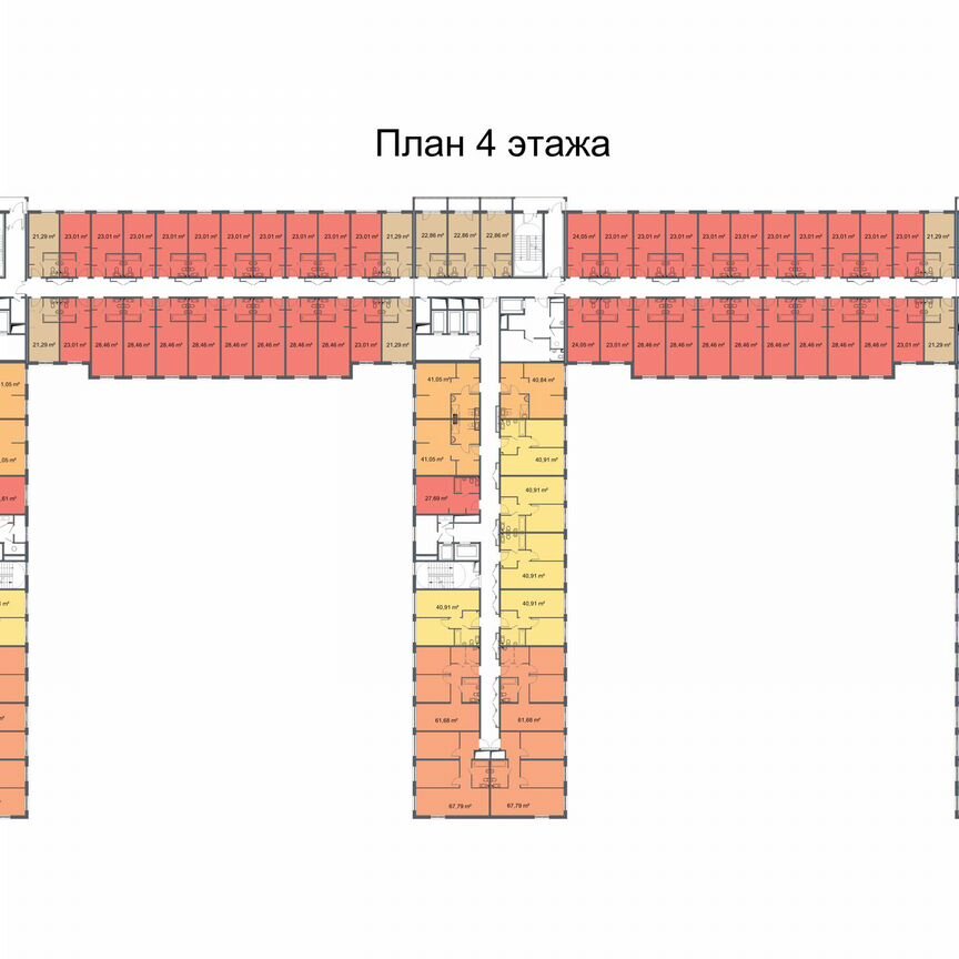 2-к. апартаменты, 40,9 м², 12/24 эт.