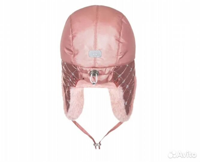 Новая зимняя шапка-ушанка для девочки