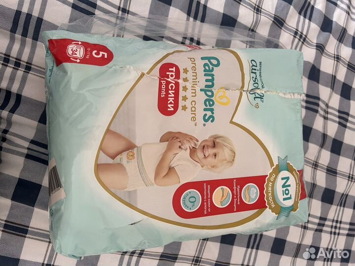 Подгузники pampers premium care 5, 27 шт