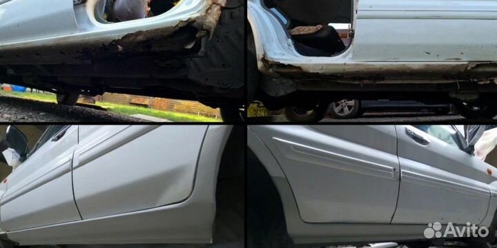 Ремонтный порог левый на Chery CrossEastar (B14)
