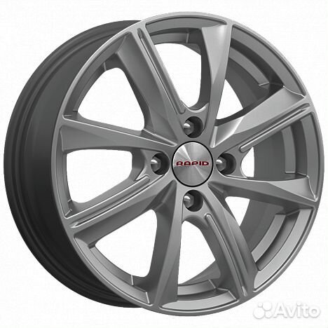 R15 4x100 6J ET50 D60,1 Rapid Арнар-ориг, (кс890) дарк платинум