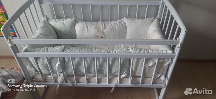 Мягкие бортики для детской кроватки