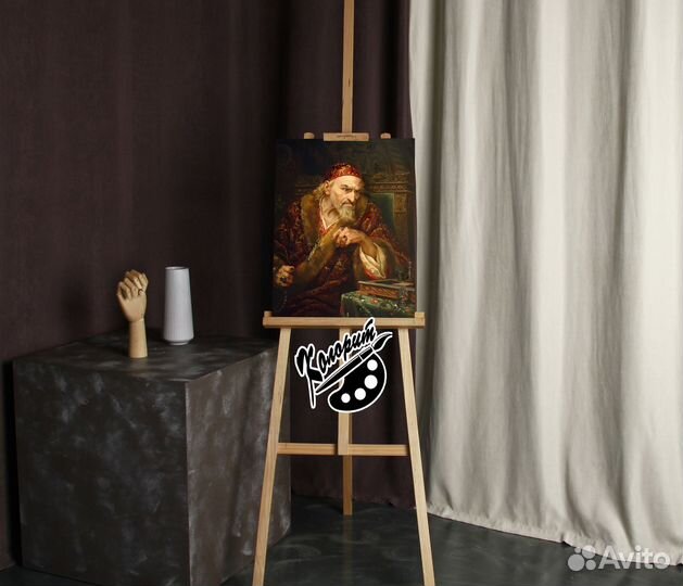 Портрет Ивана Грозного на холсте 40х50см