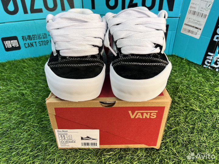 Кеды Vans knu skool black/true white оригинал