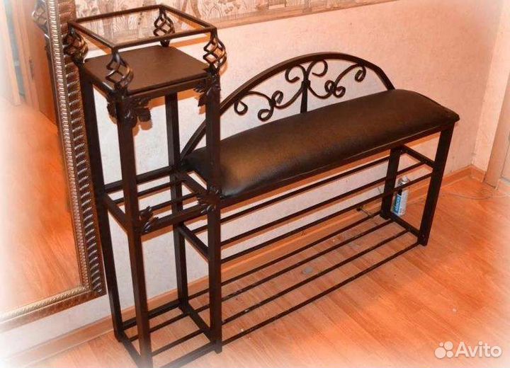 Кованая банкетка № 40