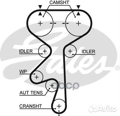 Комплект ремня грм opel/GM 1.8/2.0