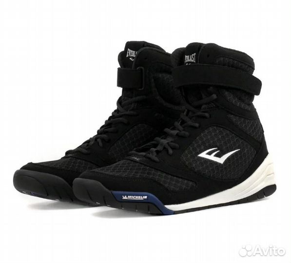 Боксерки Everlast Pro Elite High Top, black/white