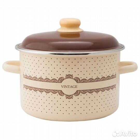 Кастрюля эмалированная 4л. новая