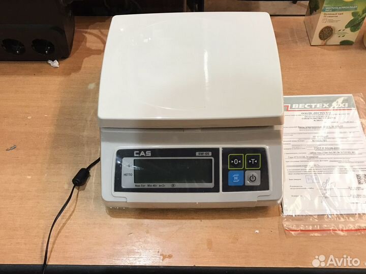 Весы новые Cas SW-05. Порционные новые весы