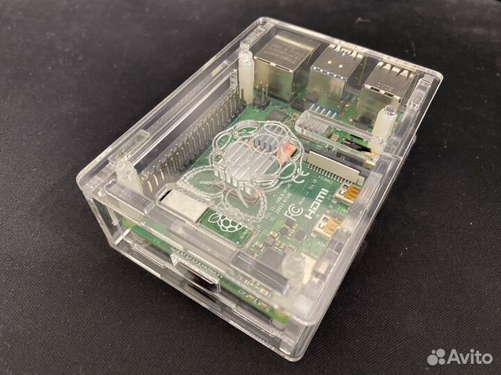 Raspberry pi 4 model b 8gb+корпус+32gb