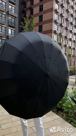 Зонт чёрный дизайнерский