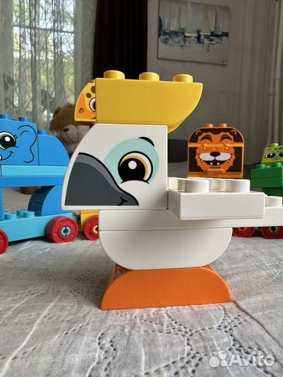 Конструктор lego duplo поезд с животными 10863