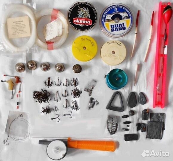 Удочка леска грузила тройники и др, СССР