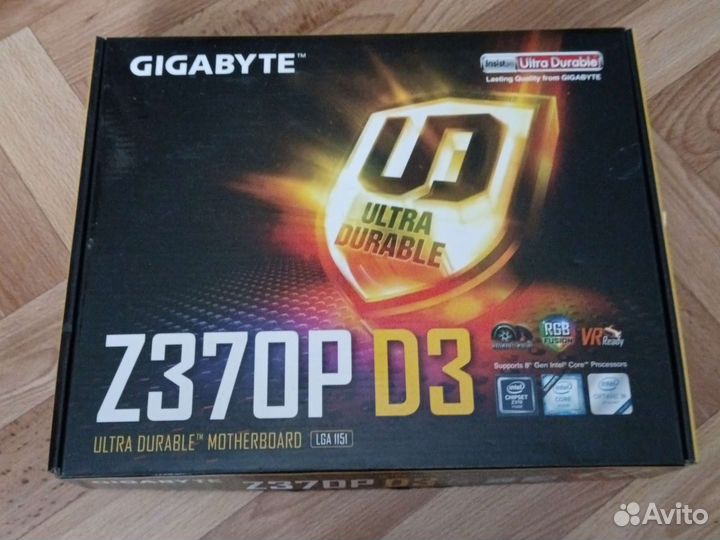Коробка из под материнской платы gigabyte z370p d3