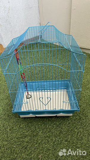 Клетка для попугая небольшая (за сок)