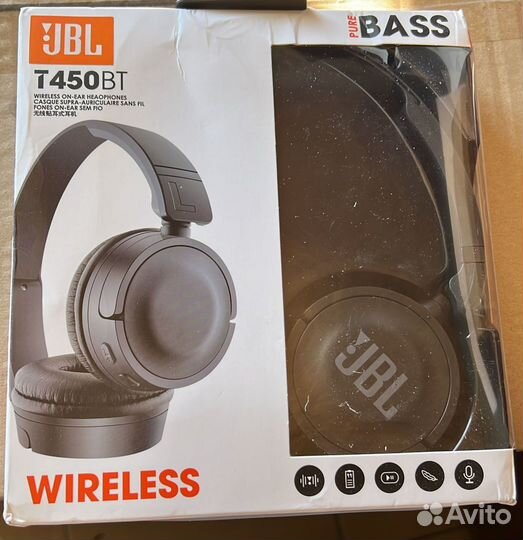 Беспроводные наушники JBL t450bt