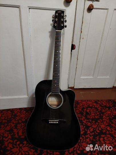 Акустическая гитара SX DG25C/BKS