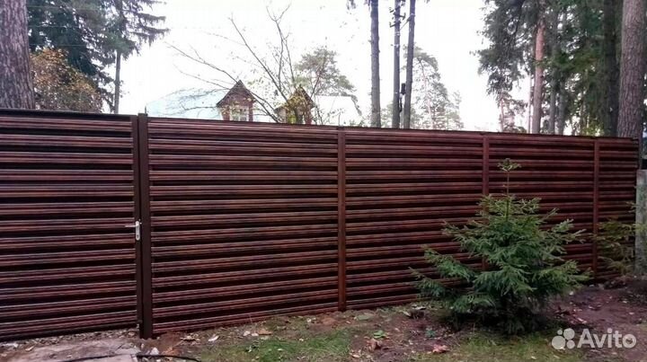 Заборы из профнастила