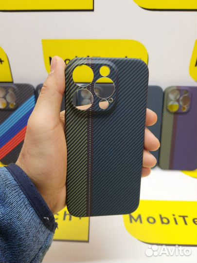 Чехол карбоновый Luxo,pitaka iPhone 13pro,14pro