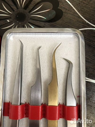 Пинцет для наращивания ресниц