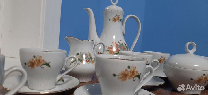 Сервиз кофейный на 6 персон гдр