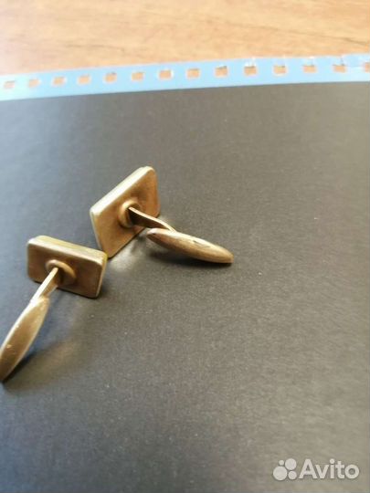 Запонки с Янтарем, зажим