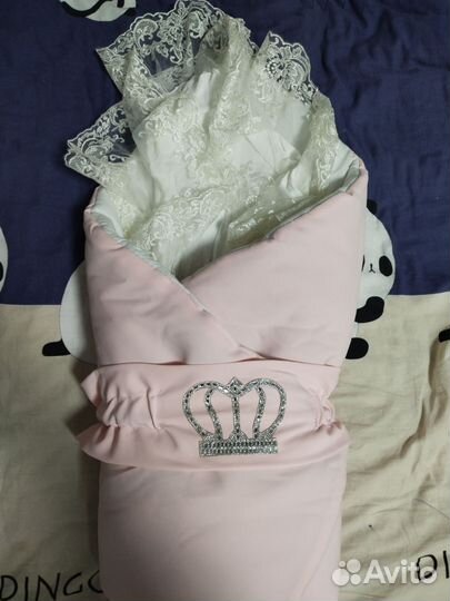 Конверт на выписку для девочки демисезонный