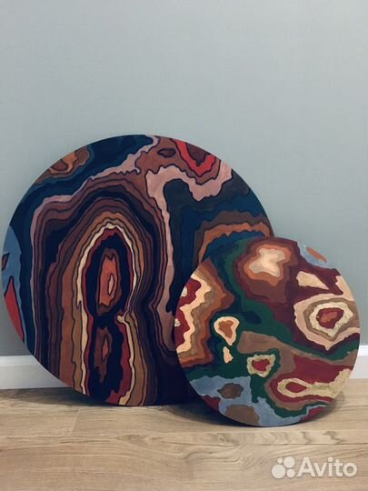 Круглая интерьерная картина. Абстракция 30см