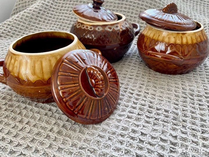 Горшок для запекания в духовке глиняные горшочки